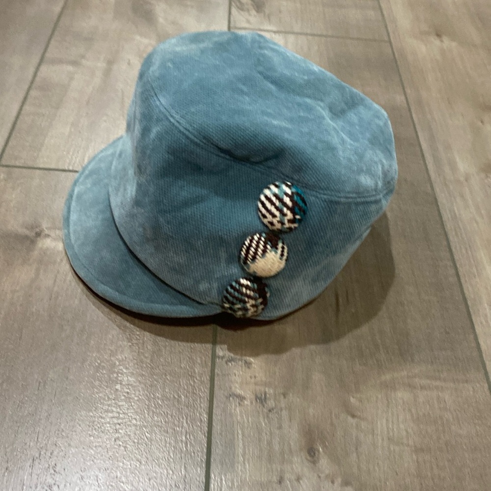 San Diego Hat Co Teal Newsboy Cap with Buttons